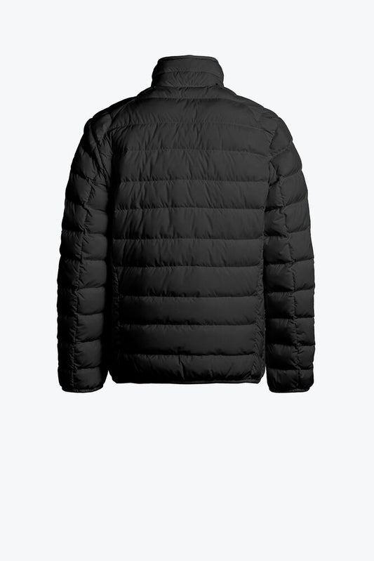 Parajumpers Ugo svart dunjakke for gutt med glidelås og høy hals