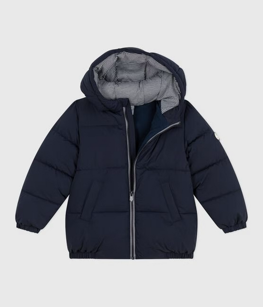 Blå boblejakke fra Petit Bateau til unisex