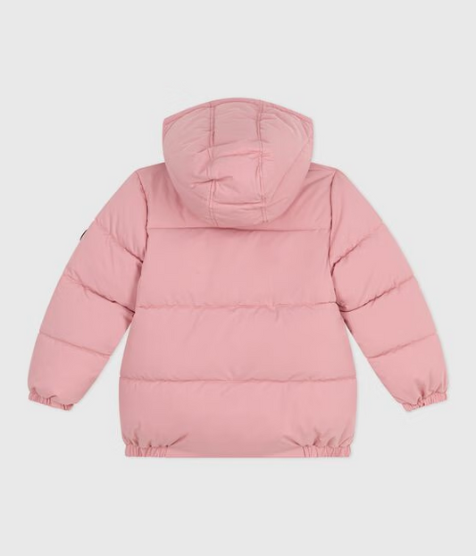 Boblejakke fra Petit Bateau i rosa for jente.