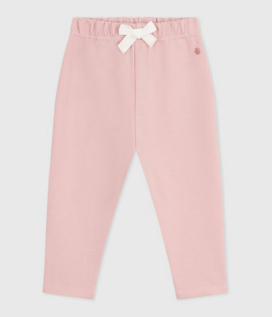 Collegebukse fra Petit Bateau i rosa for jente.