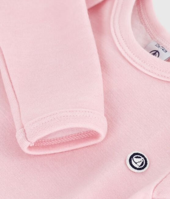 Petit Bateau ullbody i rosa til jente 6–36 mnd