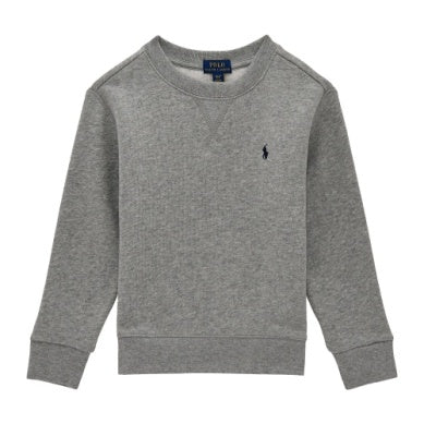 Polo Ralph Lauren – Grå collegegenser med brodert hest – Gutt – 8–20 år