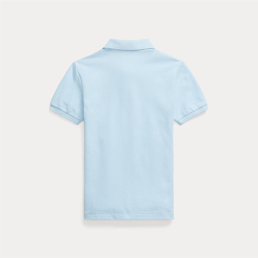 Polo Ralph Lauren lysblå piquet T-skjorte gutt 8–20 år med hvit logo