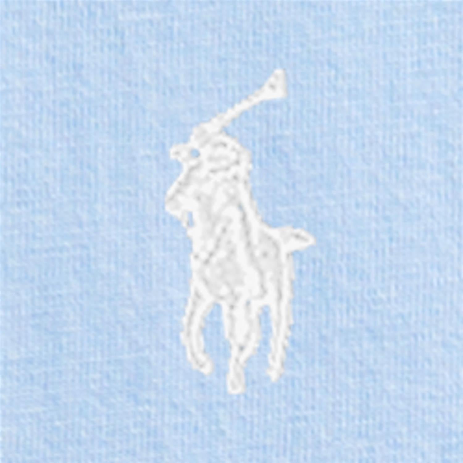 Lysblå t-skjorte fra Polo Ralph Lauren med hvit brodert logo – Gutt – 8–20 år