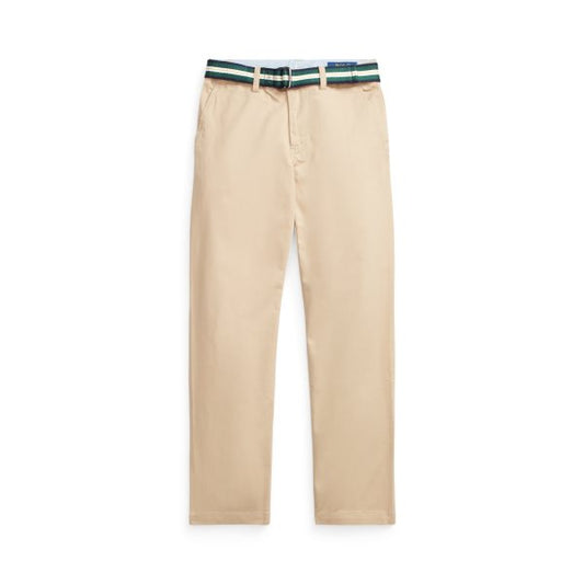 Chinos fra Ralph Lauren i beige med belte – Gutt – 8–20 år