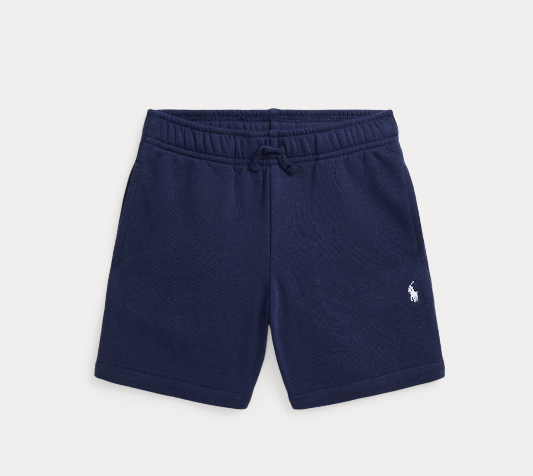 Ralph Lauren college shorts i mørkeblå med brodert logo – 87% bomull og 13% polyester – Gutt