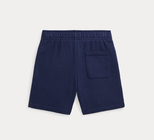 Ralph Lauren college shorts i mørkeblå med brodert logo – 87% bomull og 13% polyester – Gutt