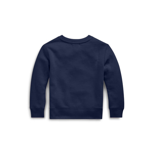 Marineblå collegegenser fra Ralph Lauren med rød logo – gutt