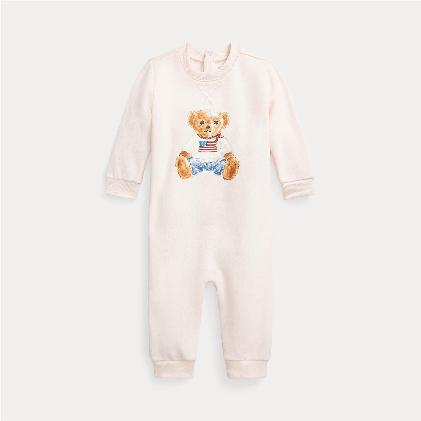 Rosa heldress fra Ralph Lauren med bamsemotiv