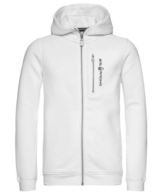 Sail Racing Junior Bowman hettejakke med glidelås i hvit farge for unisex
