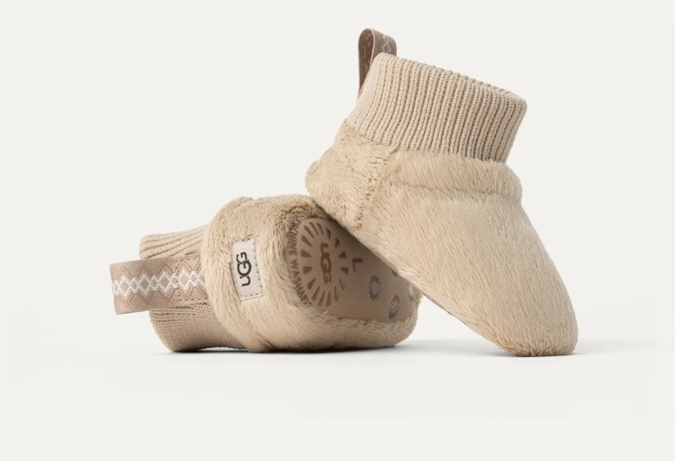 UGG Baby Nesti i lys beige for unisex, 0–1 år