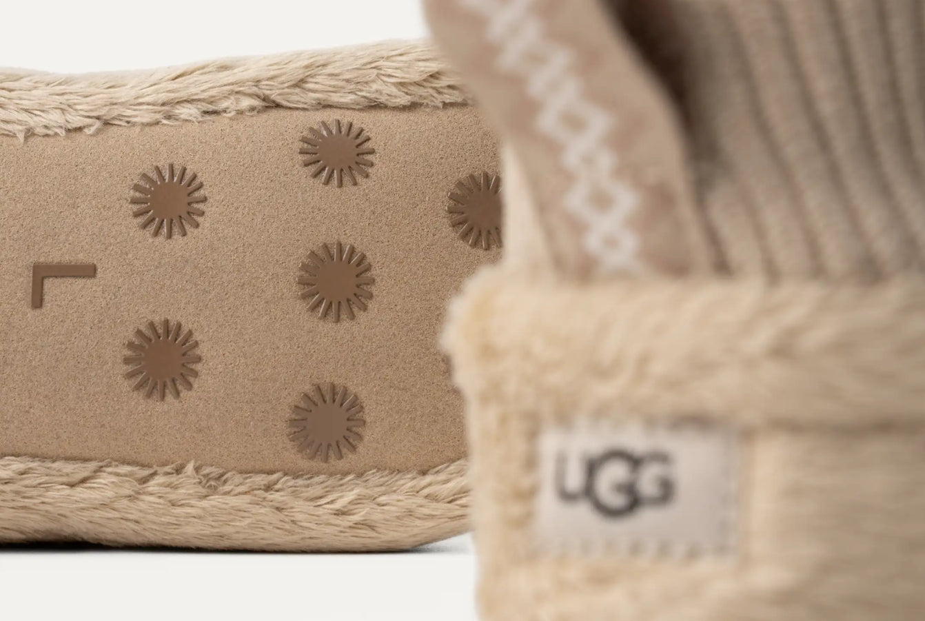 UGG Baby Nesti i lys beige for unisex, 0–1 år