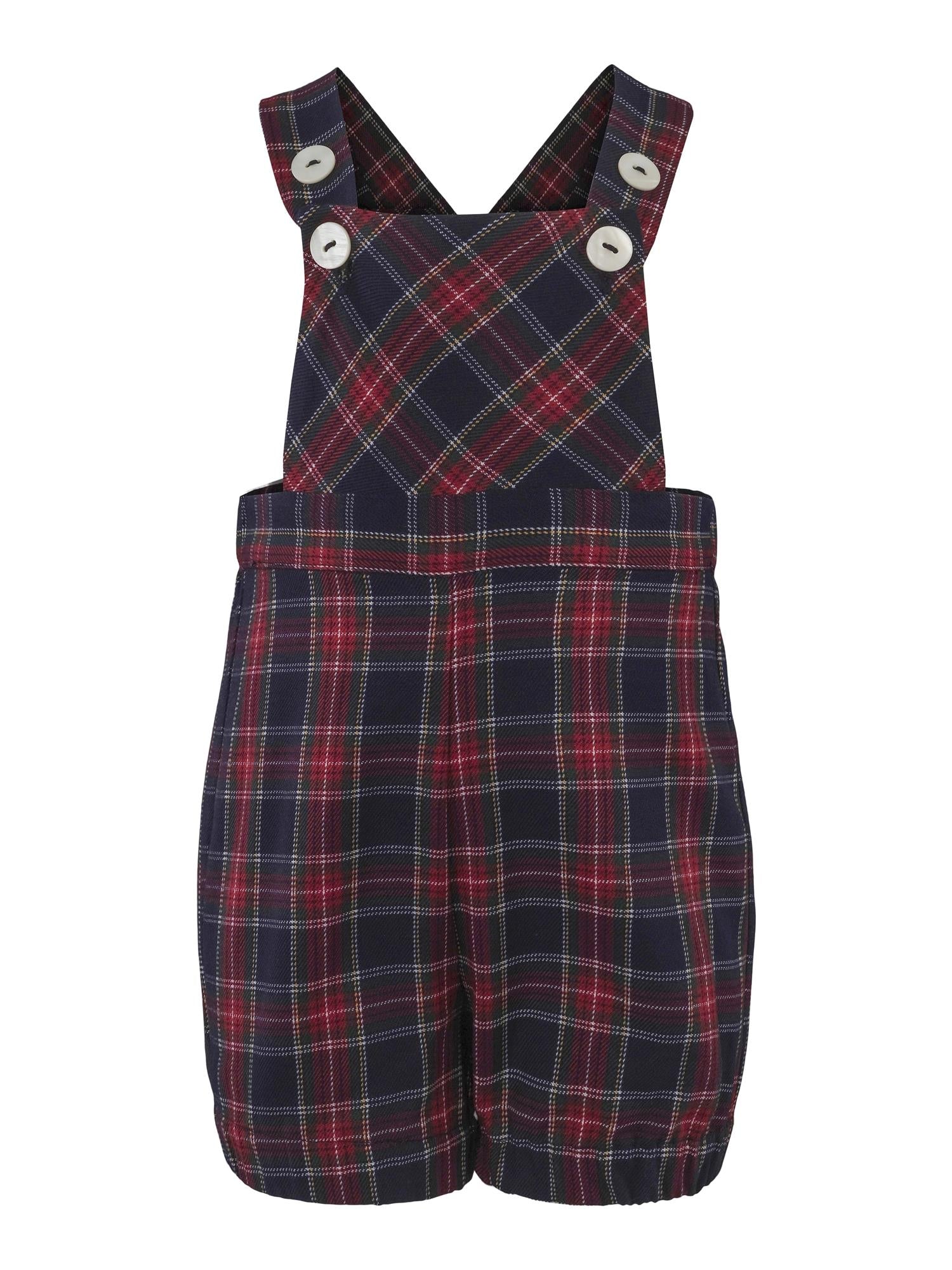 Vilje & Ve Leon snekkershorts i rødrutet mønster – Gutt