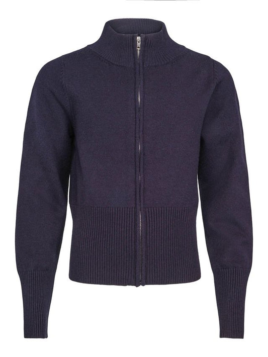Vilje & Ve Vickey Jacket strikket jakke i indigo navy til jente 6–14 år