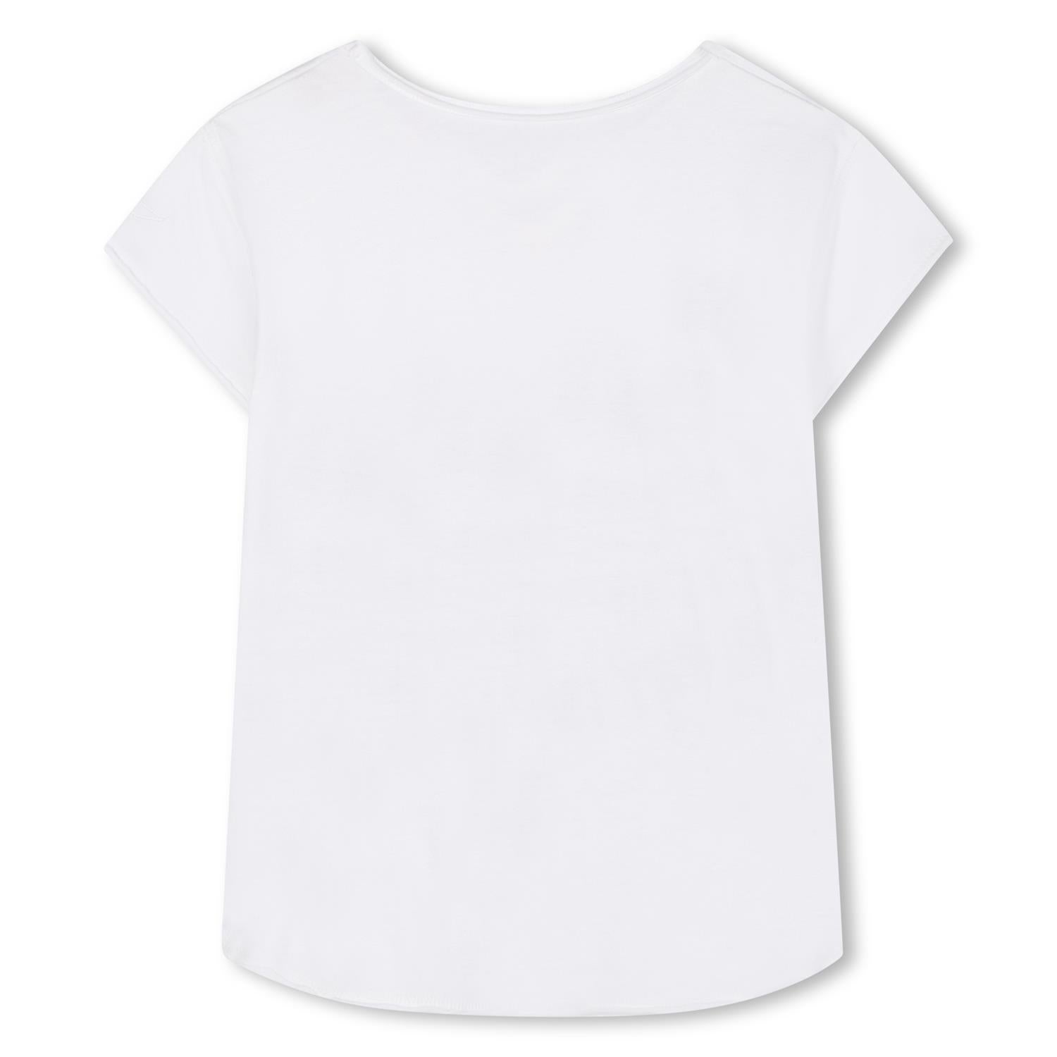 Zadig & Voltaire hvit T-skjorte med trykk på brystet