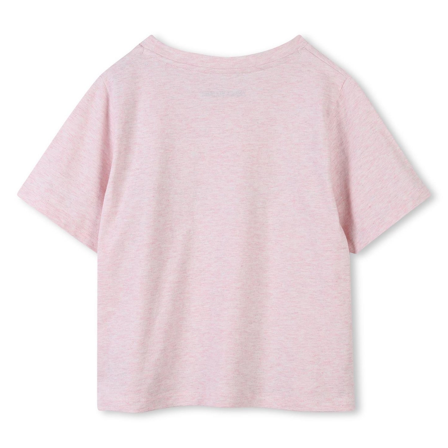 Lyserosa t-skjorte fra Zadig & Voltaire med glitter – til jente