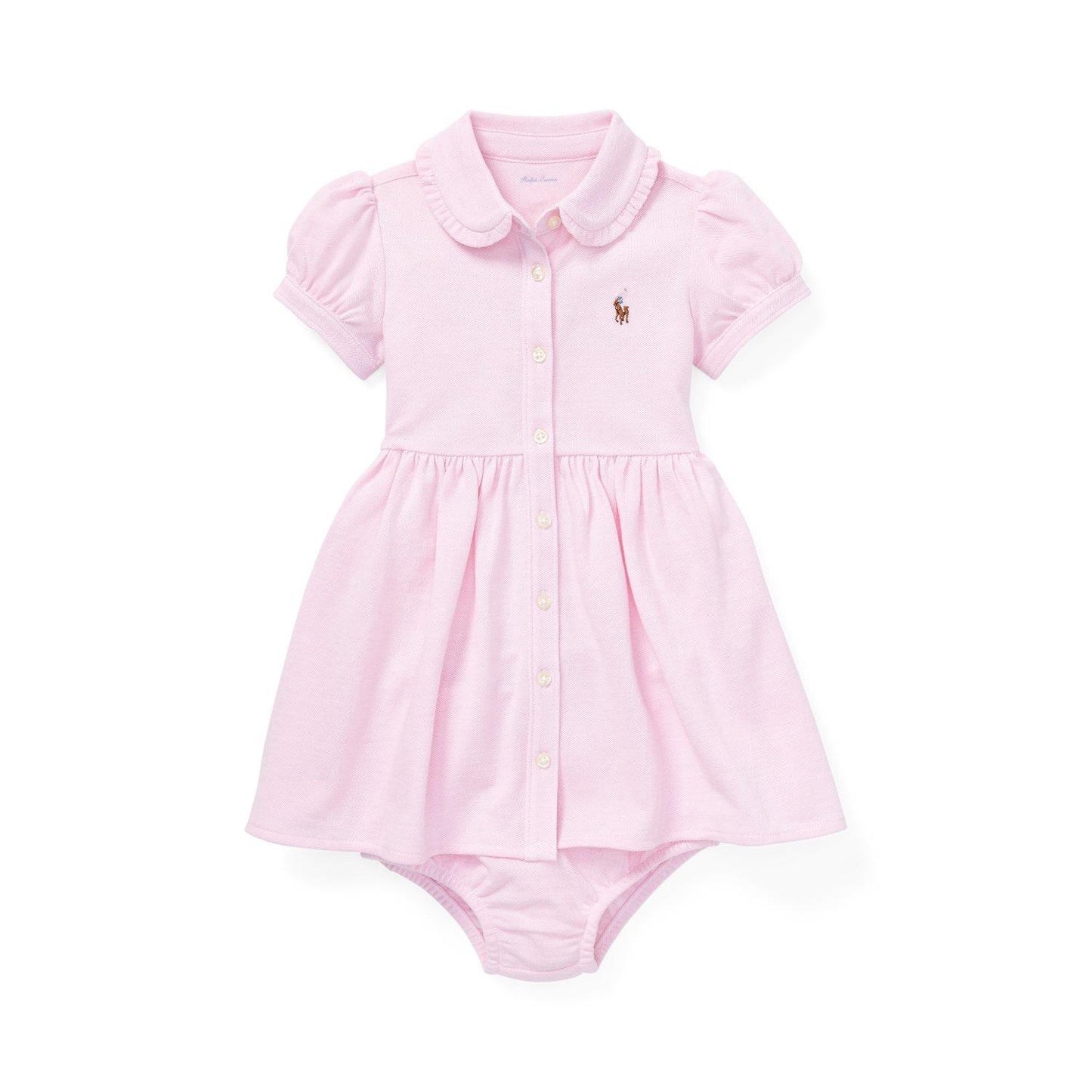 Knit Mesh Oxford Dress