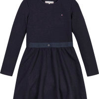 PUNTO MONOTYPE BELT DRESS