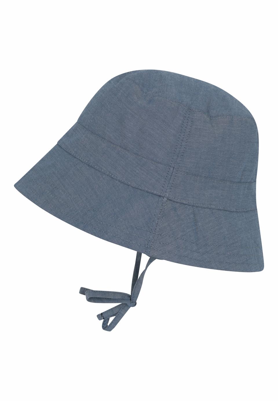 MP Matti bucket hat blå med knyting for barn str. 47–51
