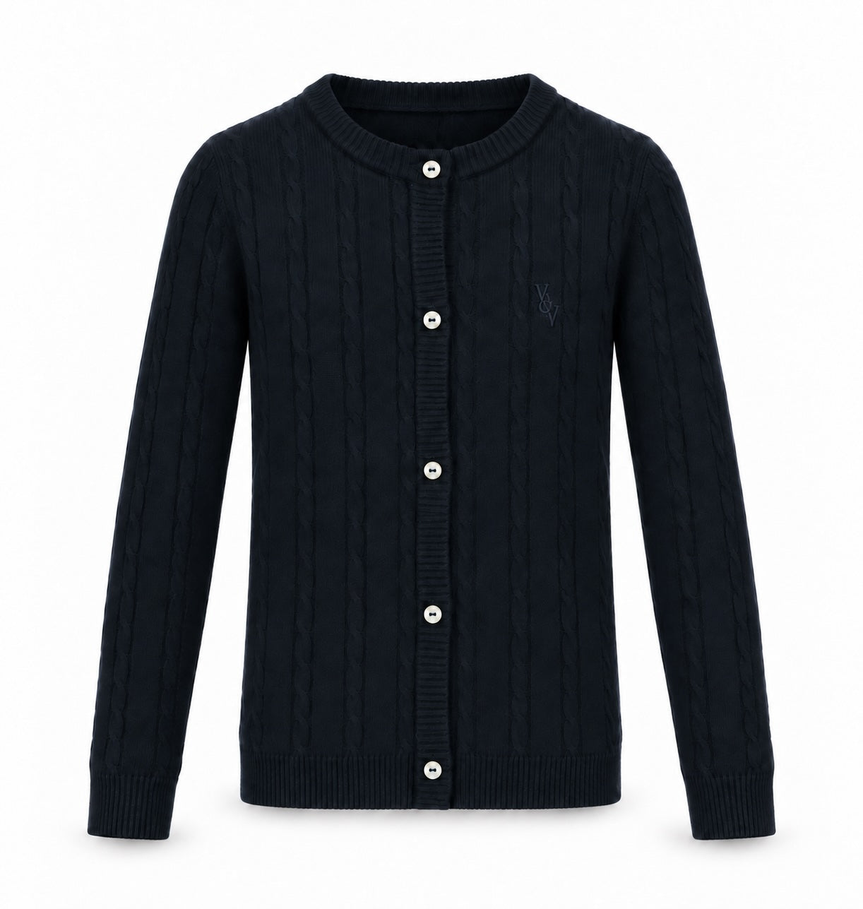 Vilje&Ve - Elise Knittet Cardigan  -  Blå - Jente - 4-12 år