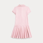 Polo Ralph Lauren – Piquet-kjole med hestemotiv – Rosa – Jente – 7-14 år
