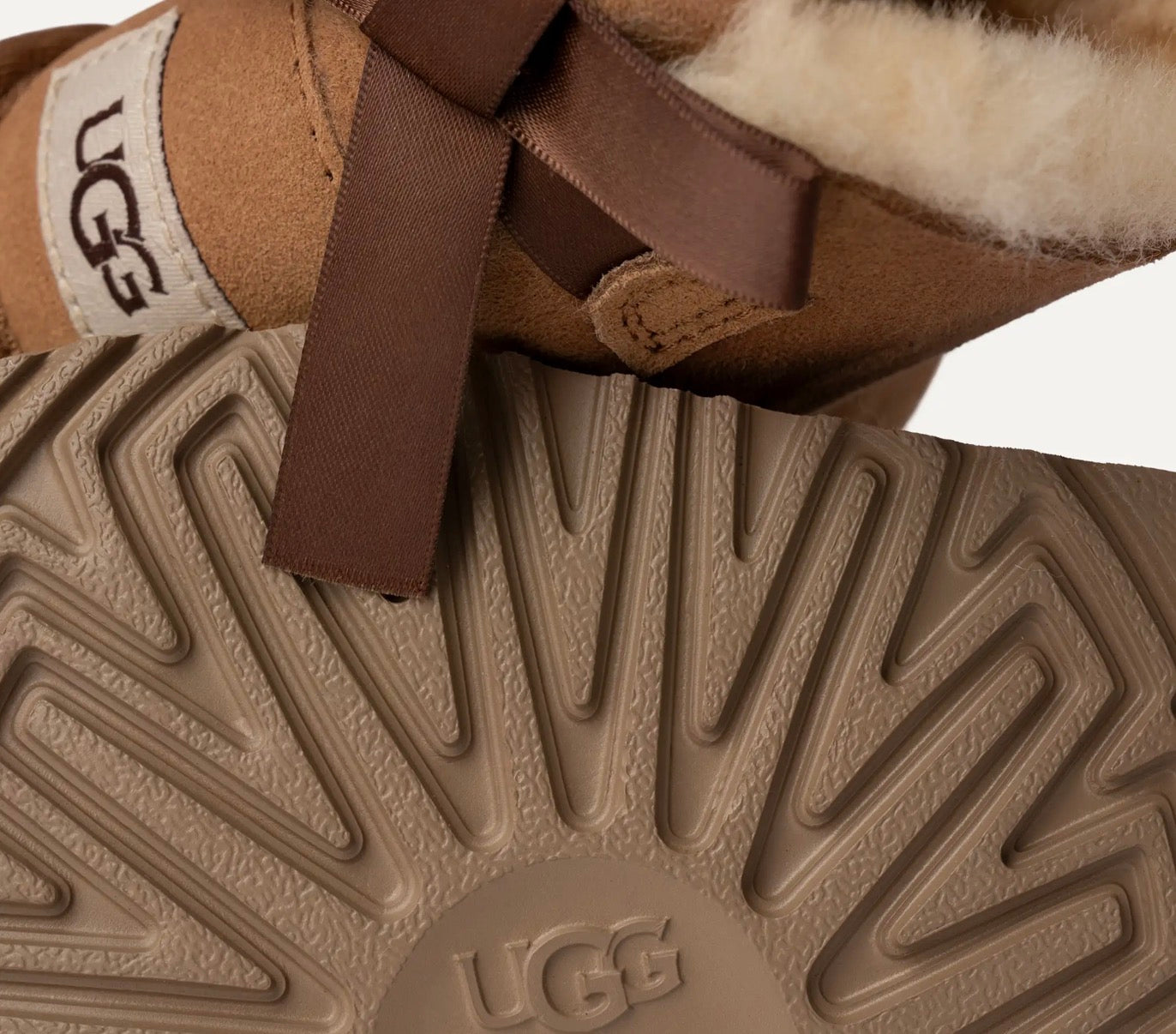 UGG – Toddler Mini Bailey Bow skinnboots – Chestnut – Jente – Str. 22-30