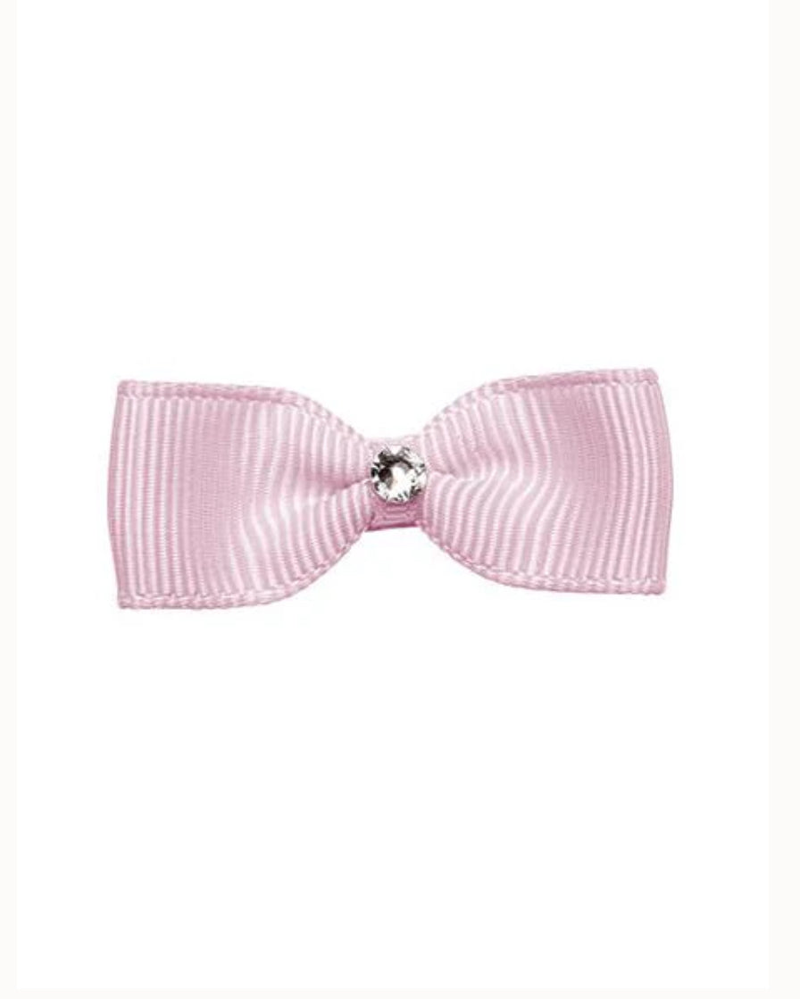 Prinsessefin – Liten sløyfeklemme med diamant – Lys rosa – Jente – One size