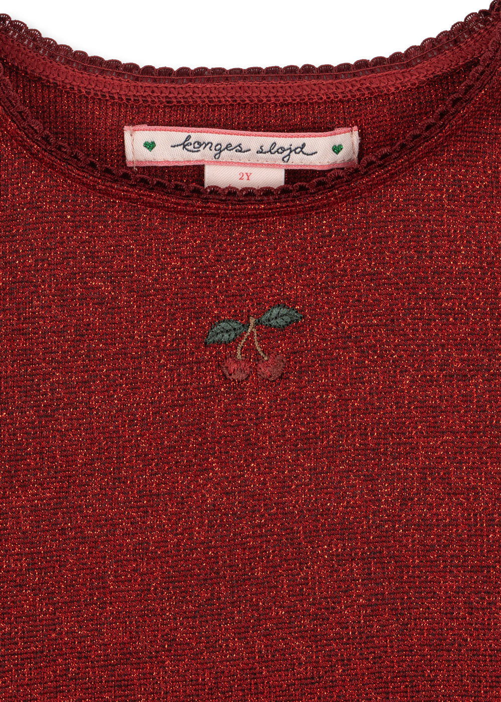 Konges Sløyd - Roli Glitter Kjole - Rød - Jente - 2-8 år