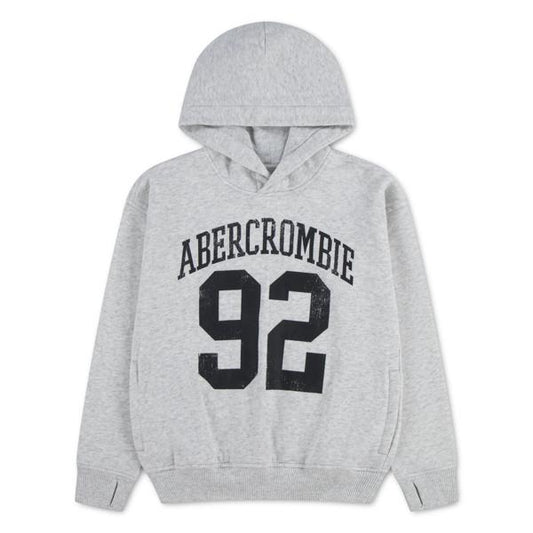 Abercrombie – Hettegenser med brystprint – Grå – Gutt – 5-16 år