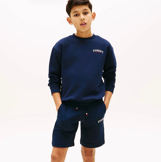 Tommy Hilfiger – Collegeshorts med blå farge – Gutt – 8-16 år