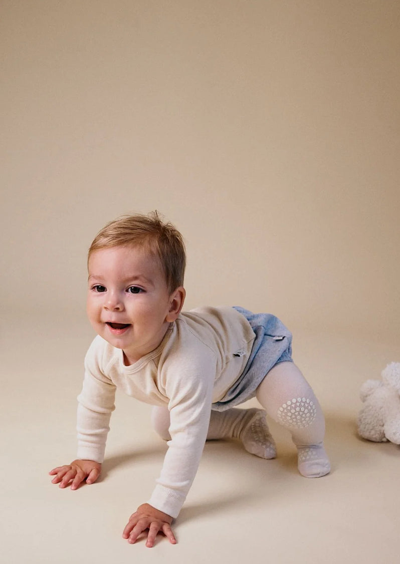 GOBABYGO - merino ull strømpebukse - off white - unisex -6-18 mnd