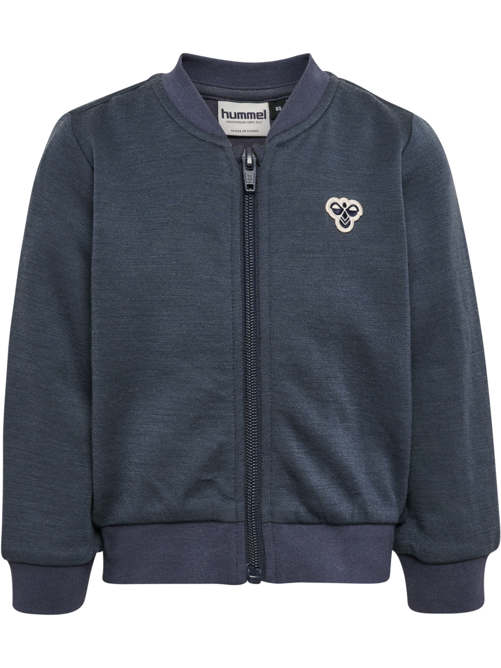 Hummel - Mini Wool Zip Jacket Bee - Blå - Gutt - 1-8 år