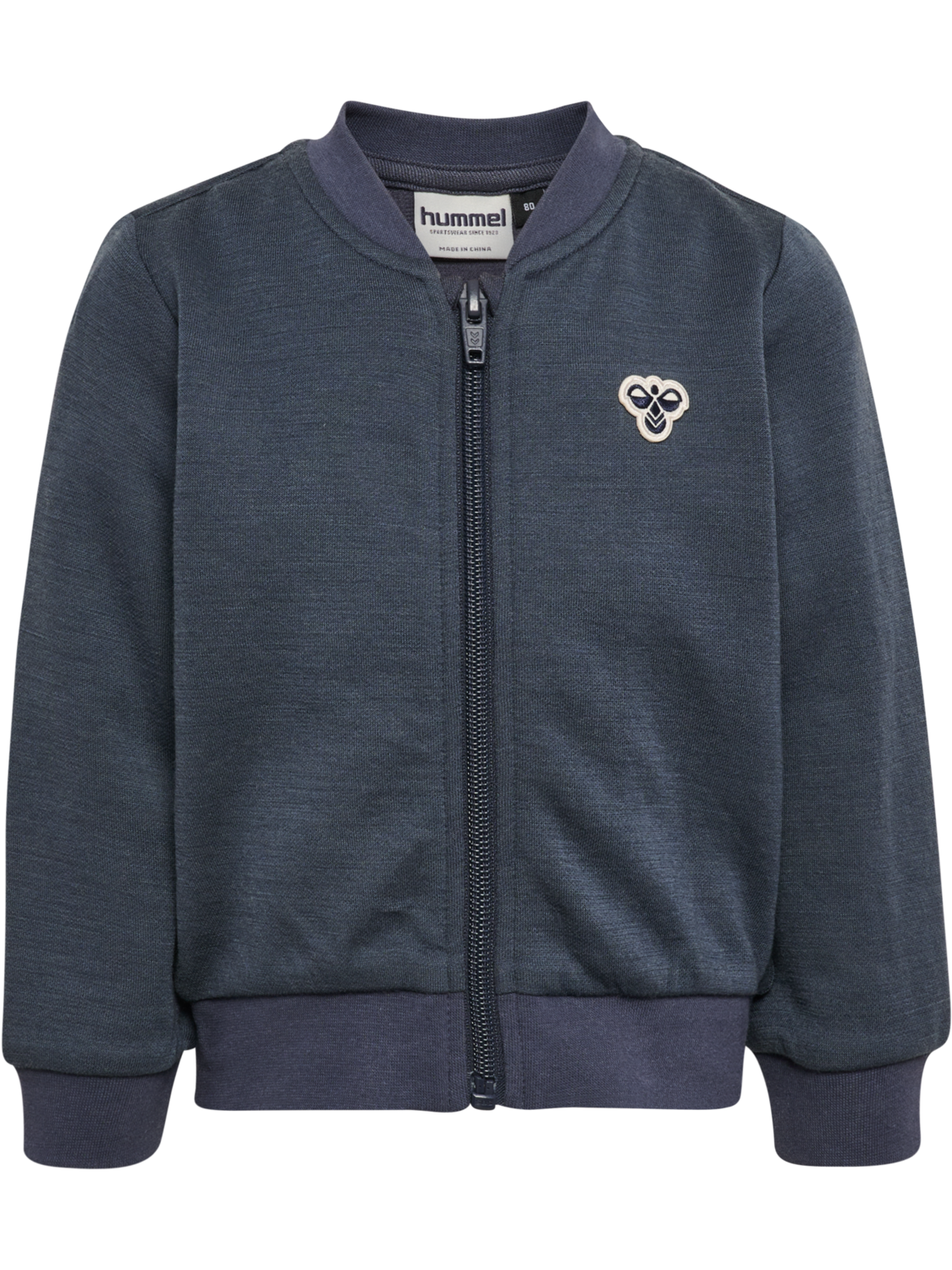 Hummel - Mini Wool Zip Jacket Bee - Blå - Gutt - 1-8 år