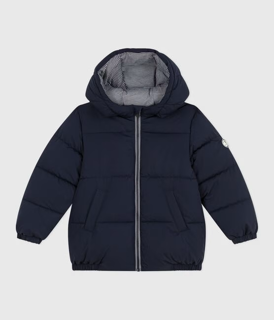 Petit Bateau – Boblejakke – Mørkeblå – Unisex – 1-8 år
