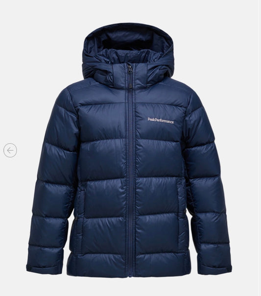 Peak - Dunjakke - Mørkeblå - Unisex - 130 cm