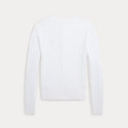 Polo Ralph Lauren – Flettestrikket cardigan – Hvit – Jente – 4-6 år