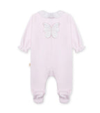 Baby Gi - Velour heldrakt - Lysrosa - Jente - 1-6 mnd