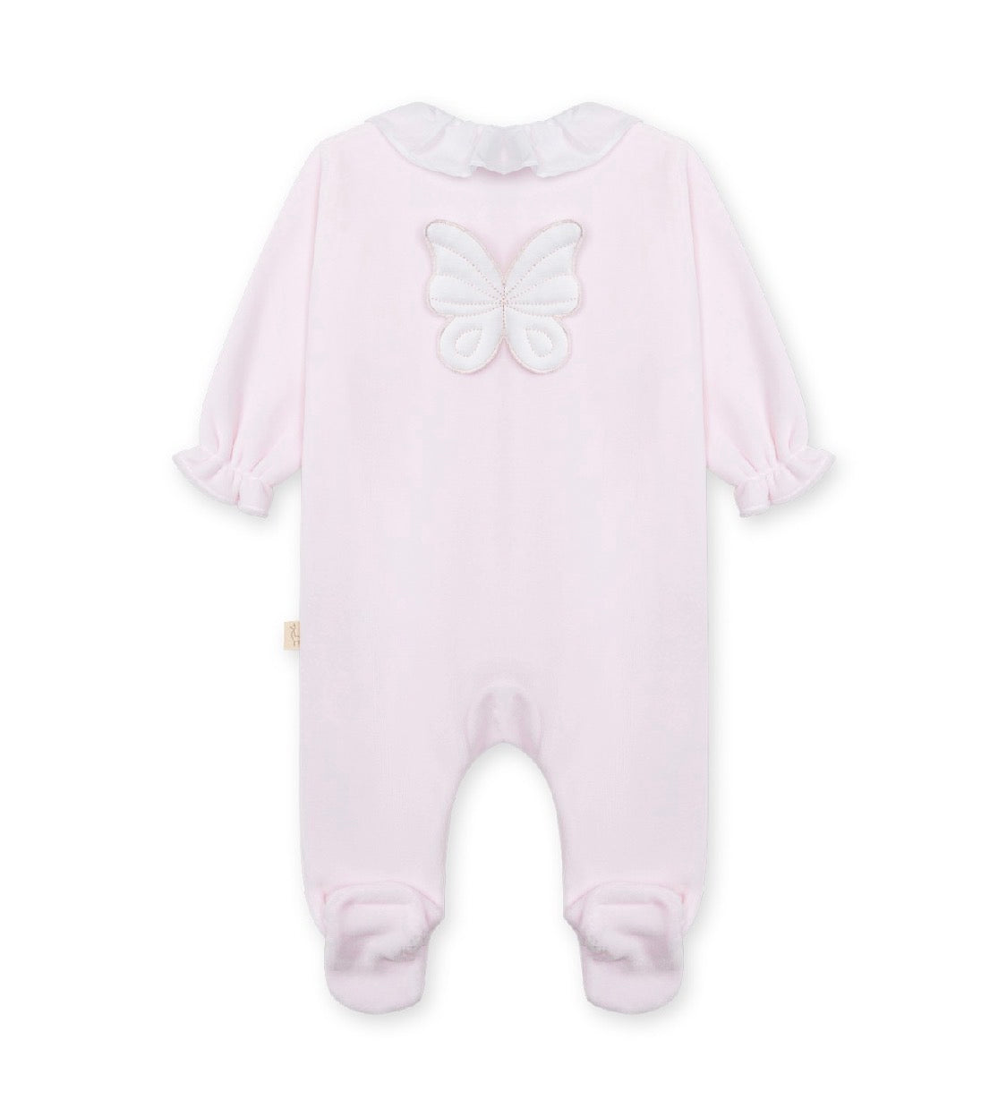 Baby Gi - Velour heldrakt - Lysrosa - Jente - 1-6 mnd