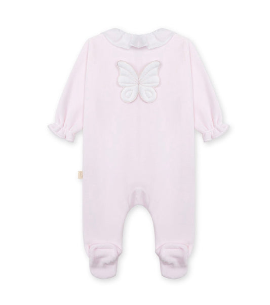 Baby Gi - Velour heldrakt - Lysrosa - Jente - 1-6 mnd