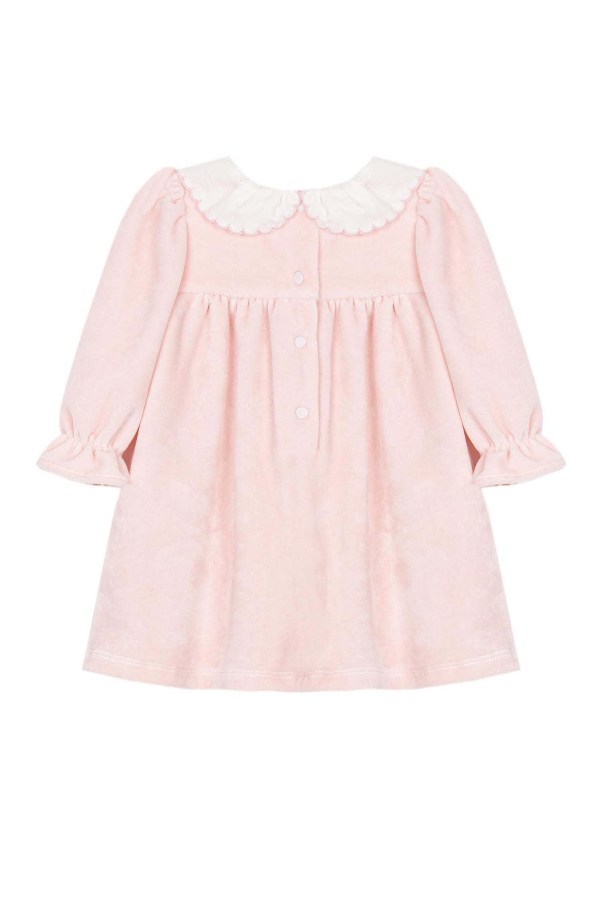Patachou - Kjole - Velour - Rosa - Jente - str 1-24 mnd