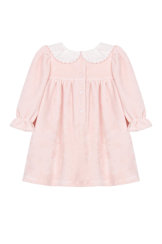 Patachou - Kjole - Velour - Rosa - Jente - str 1-24 mnd