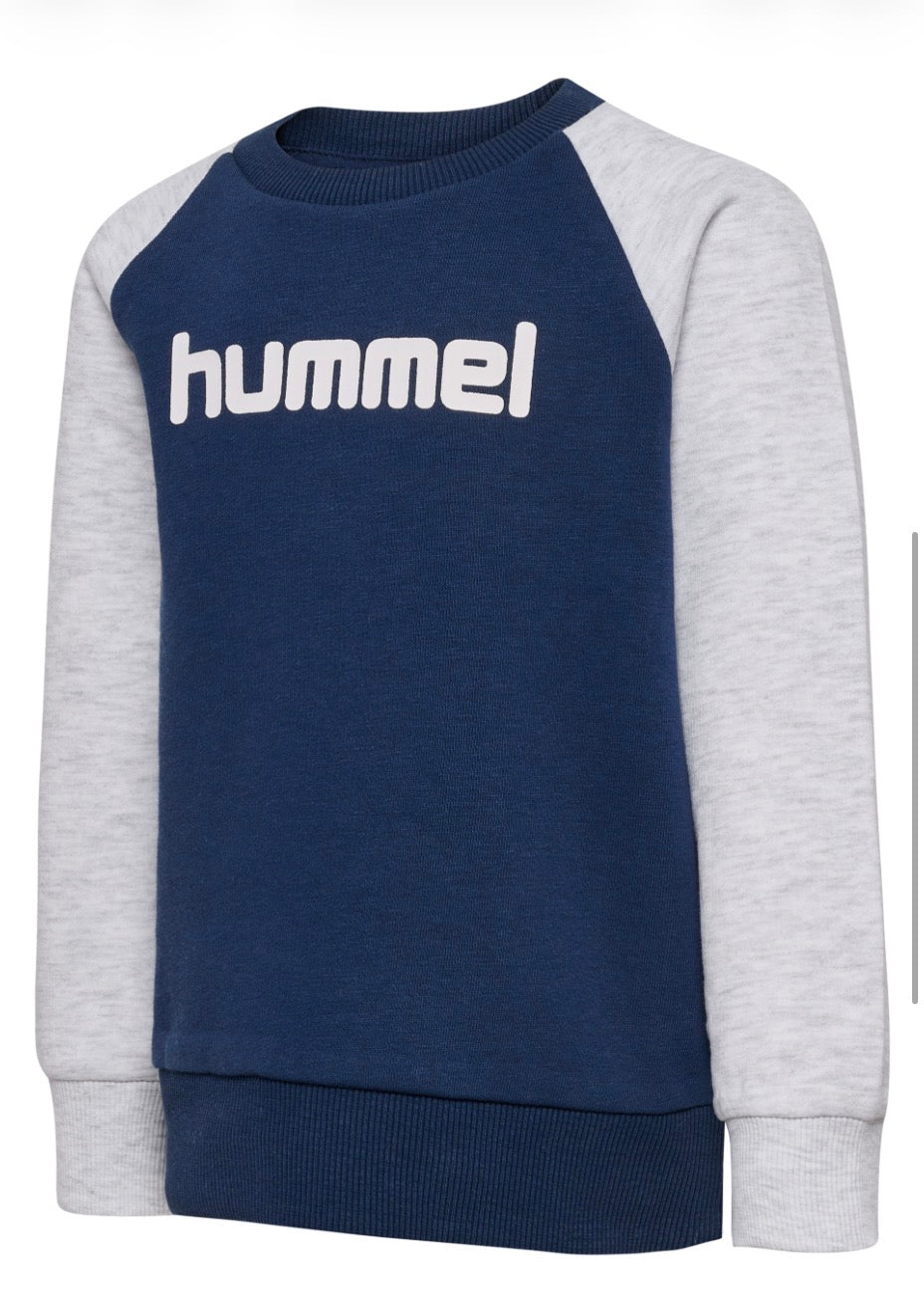 Hummel - Joggesett - Mørkeblå og grå - Gutt - 80-110 - Sesong FW26