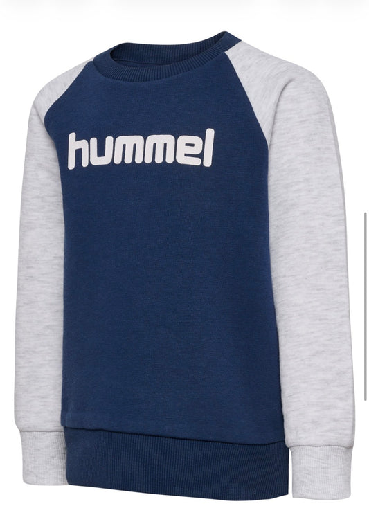 Hummel - Joggesett - Mørkeblå og grå - Gutt - 80-110 - Sesong FW26