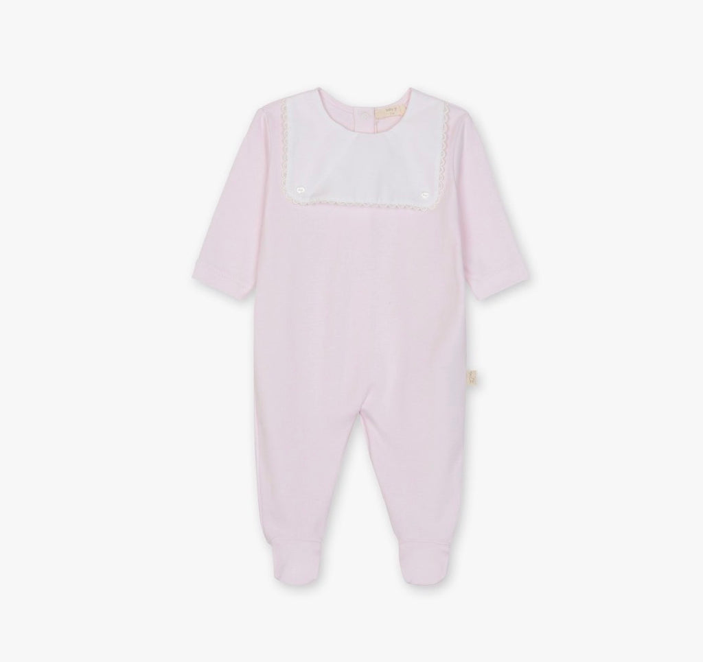 Baby Gi - Velour heldrakt - Lysrosa - Jente - 1-6 mnd
