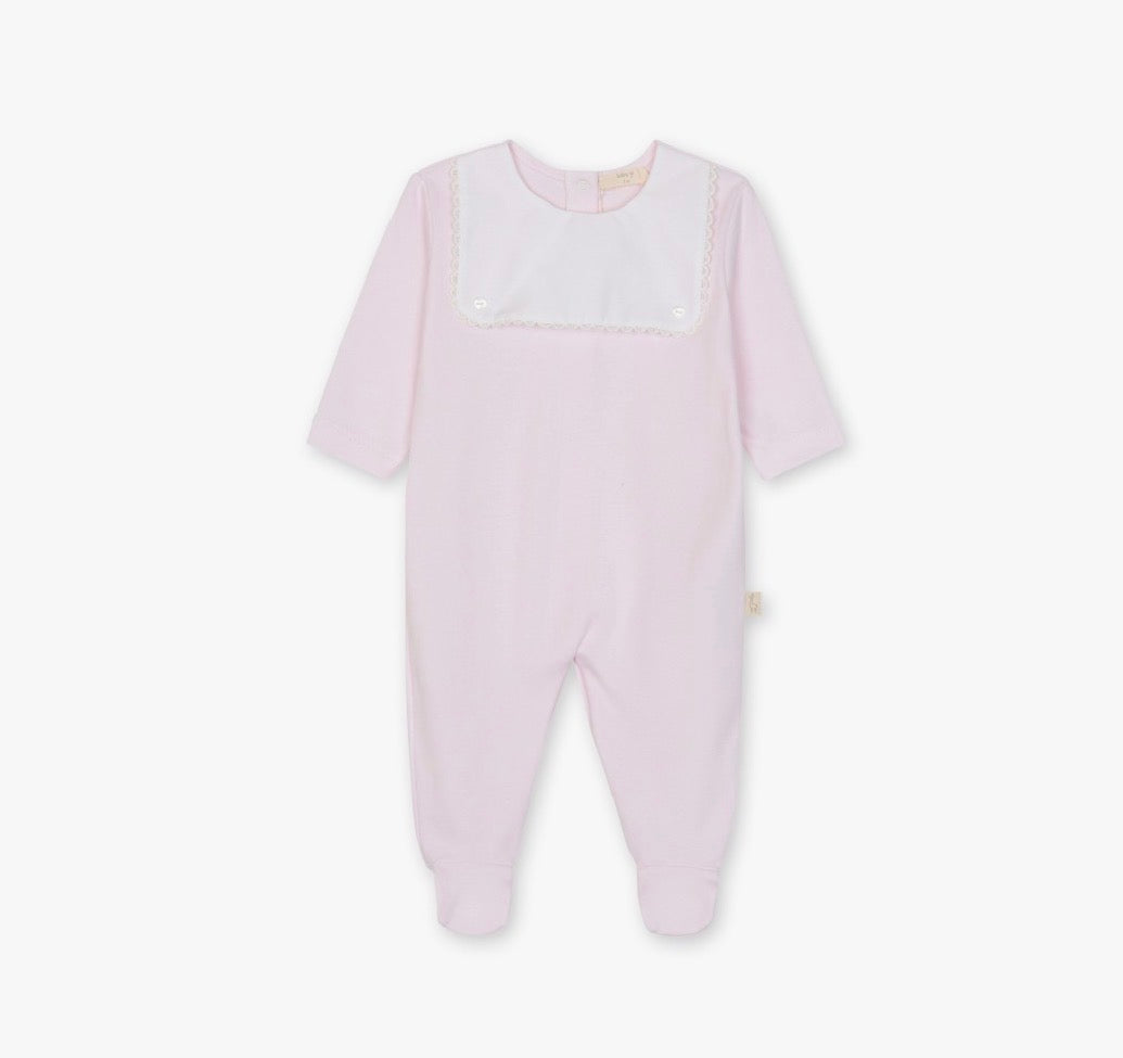 Baby Gi - Velour heldrakt - Lysrosa - Jente - 1-6 mnd