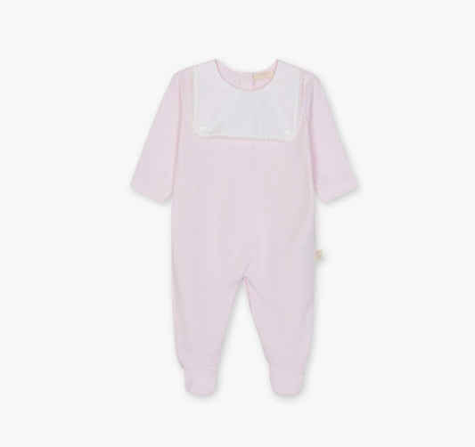 Baby Gi - Velour heldrakt - Lysrosa - Jente - 1-6 mnd