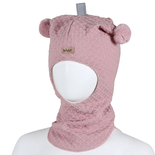 Kivat - Balaclava med Skinnlapp - Rosa  - Jente - 1-8 år