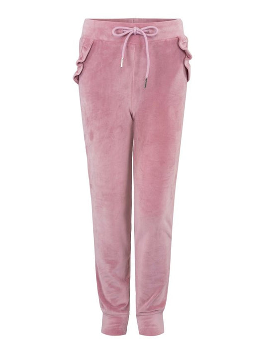 Vilje &  ve - Ines Velour Pant - Blush Rose - Jente - 1-6 år