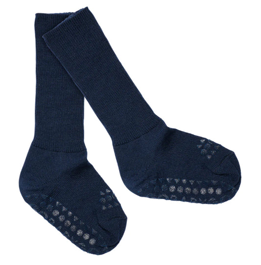 GOBABYGO - merino ull sokker - blå - gutt - 6-24 mnd