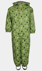Kattnakken – Helårsdress med vattering – Supergrønn – Unisex – 1-6 år
